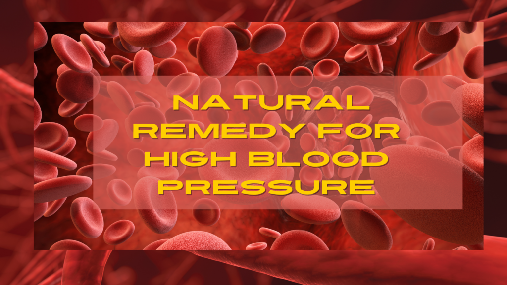 🩸What’s the best natural remedy for high blood pressure?